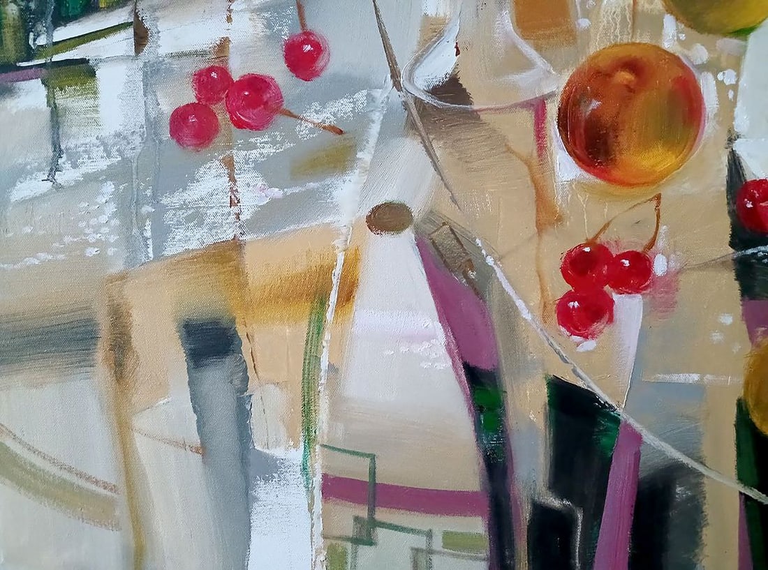 Abstract oil painting Cherries Anatoly Tarabanov - 6