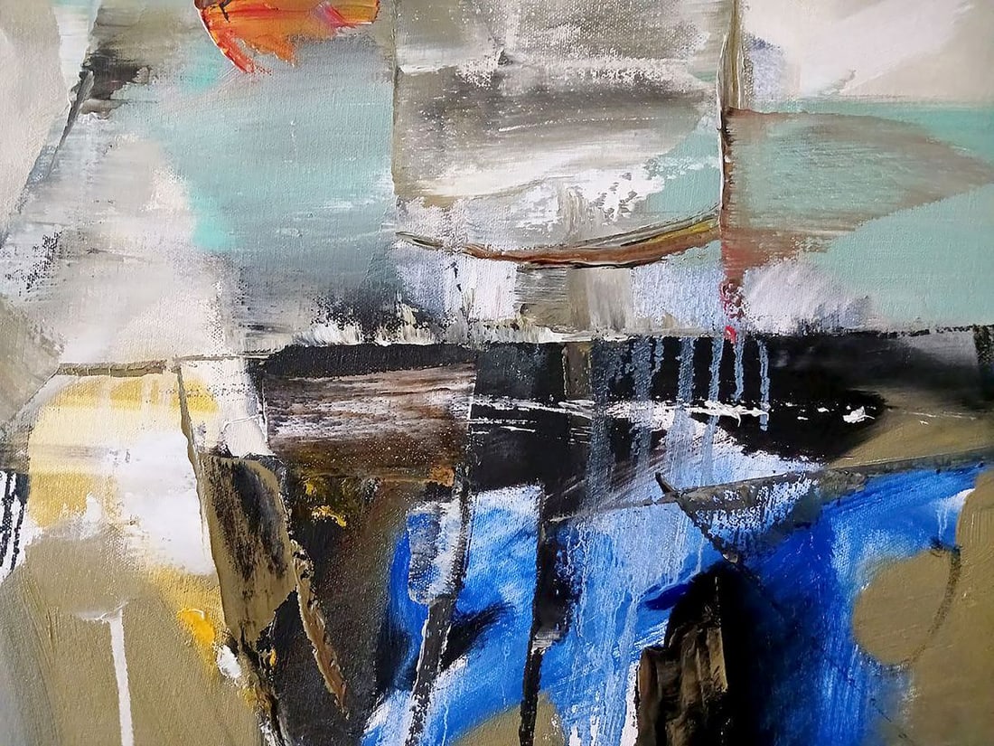 Abstract oil painting Goldfish Anatoly Tarabanov - 8