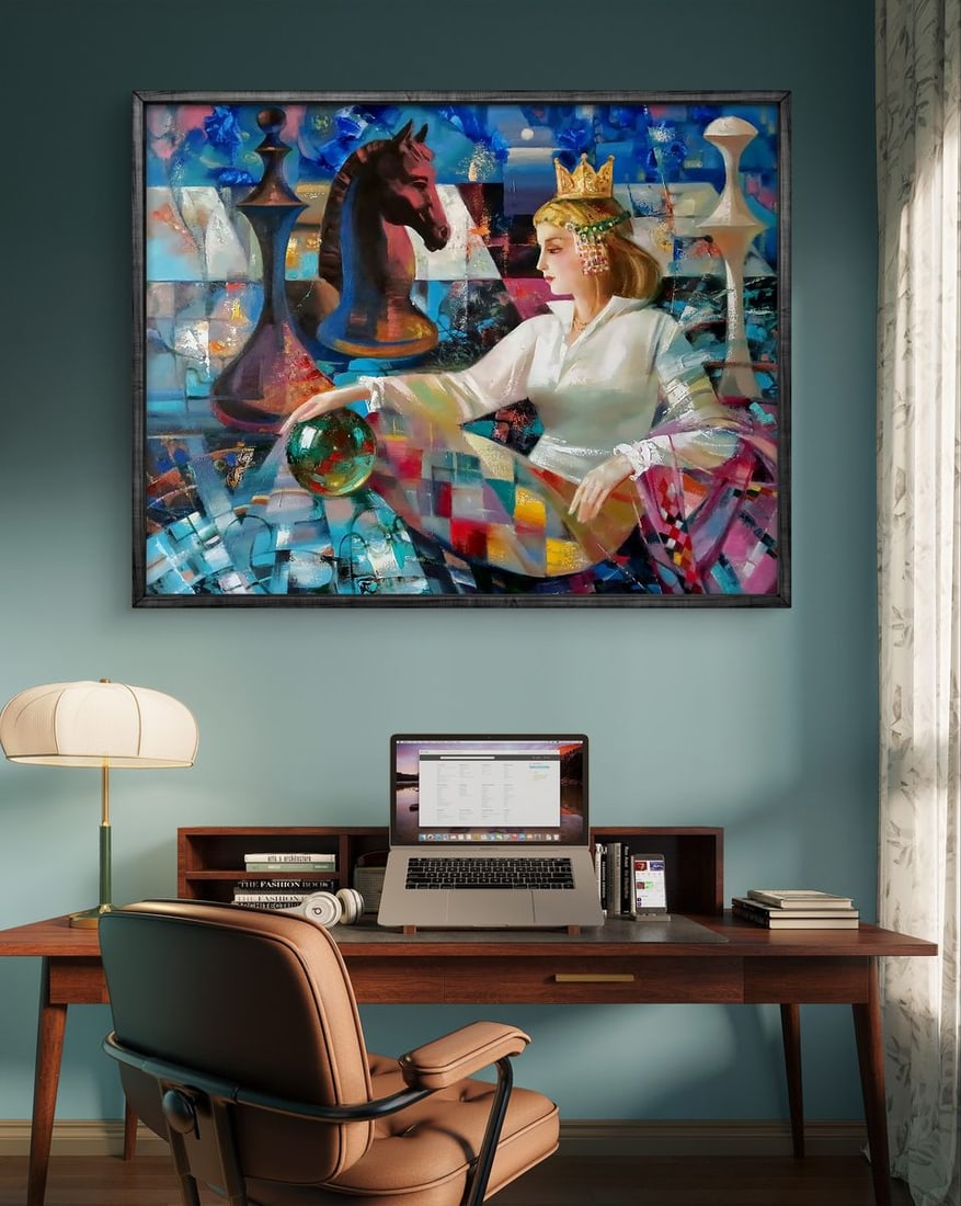 Abstract oil painting Queen Anatoly Tarabanov - 3