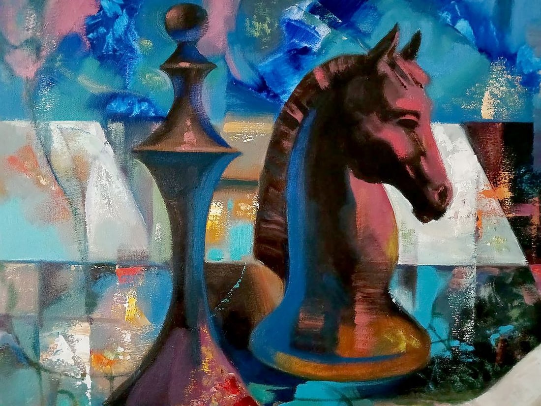 Abstract oil painting Queen Anatoly Tarabanov - 4