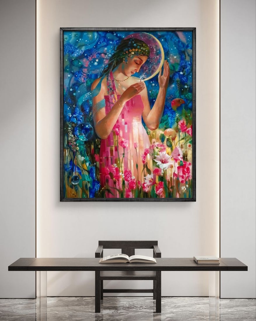 Abstract oil painting The Glow of the Moon Anatoly Tarabanov - 2