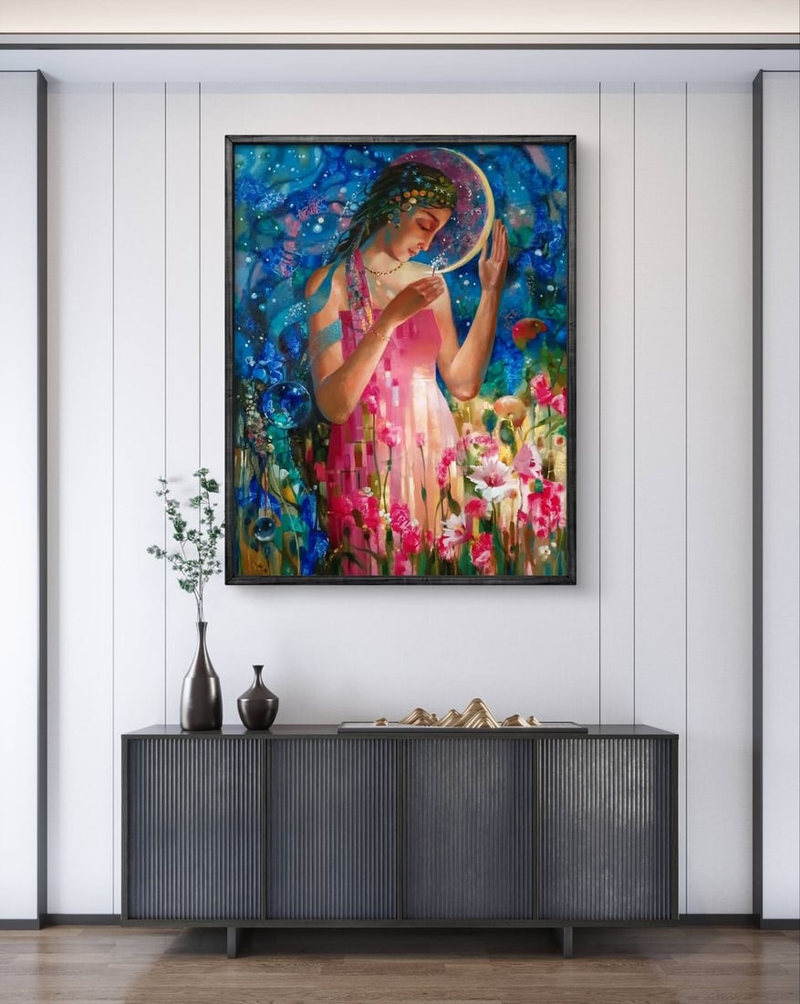 Abstract oil painting The Glow of the Moon Anatoly Tarabanov - 3