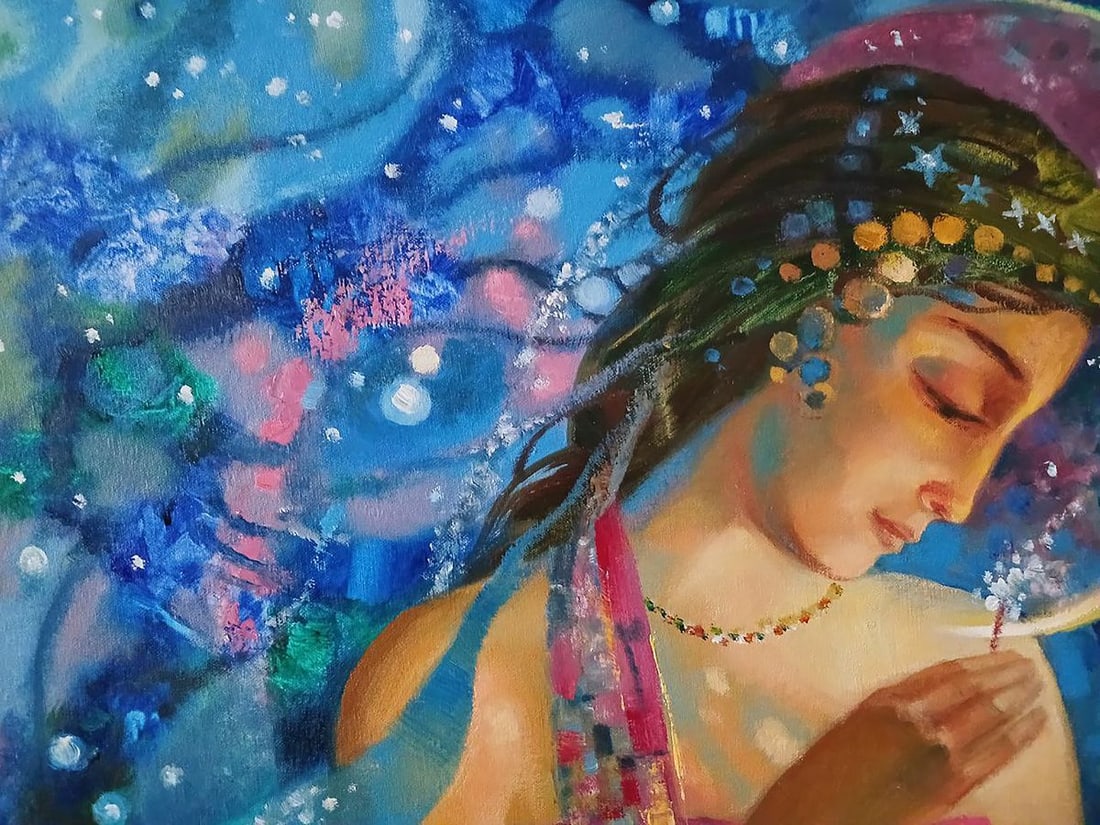 Abstract oil painting The Glow of the Moon Anatoly Tarabanov - 4