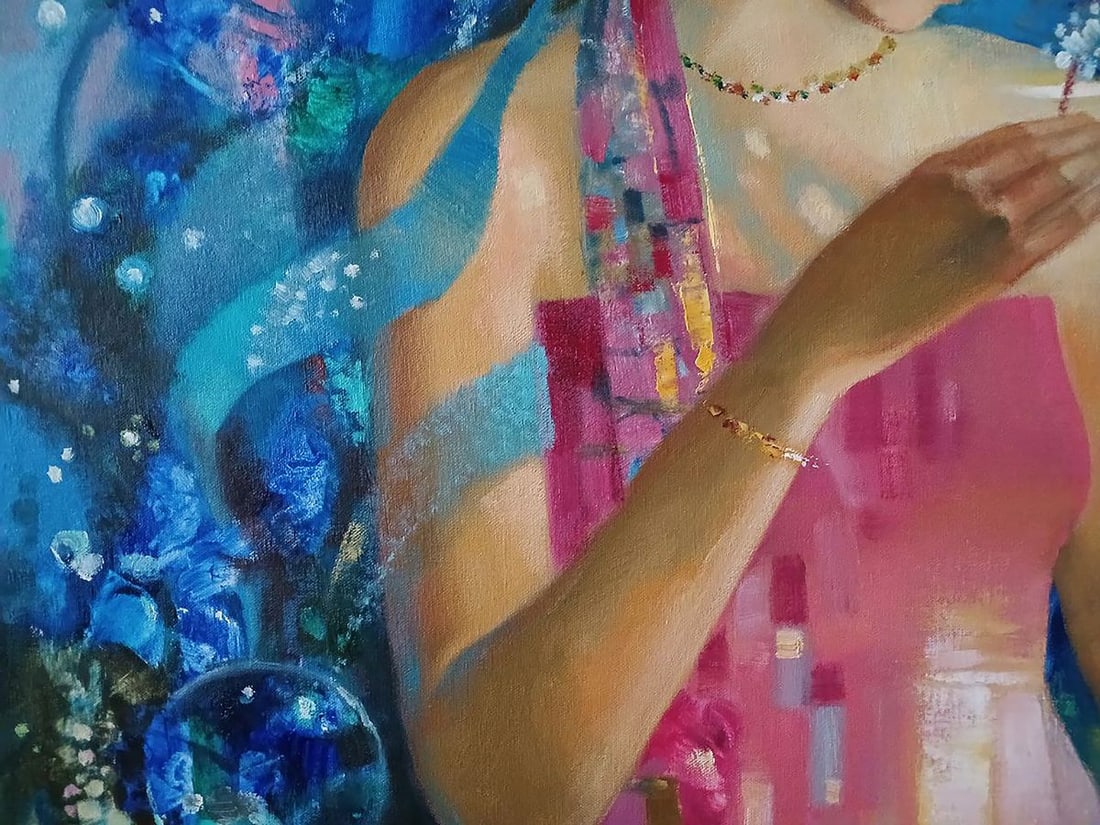 Abstract oil painting The Glow of the Moon Anatoly Tarabanov - 5