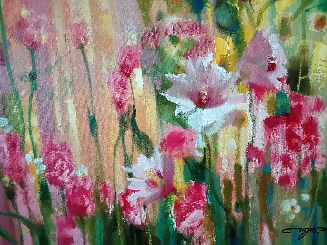 Abstract oil painting The Glow of the Moon Anatoly Tarabanov - 8