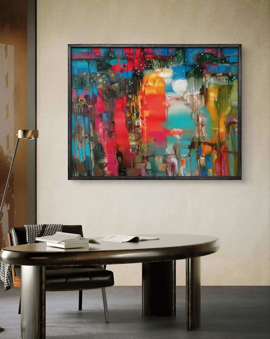 Abstract oil painting Cantata Anatoly Tarabanov - 3