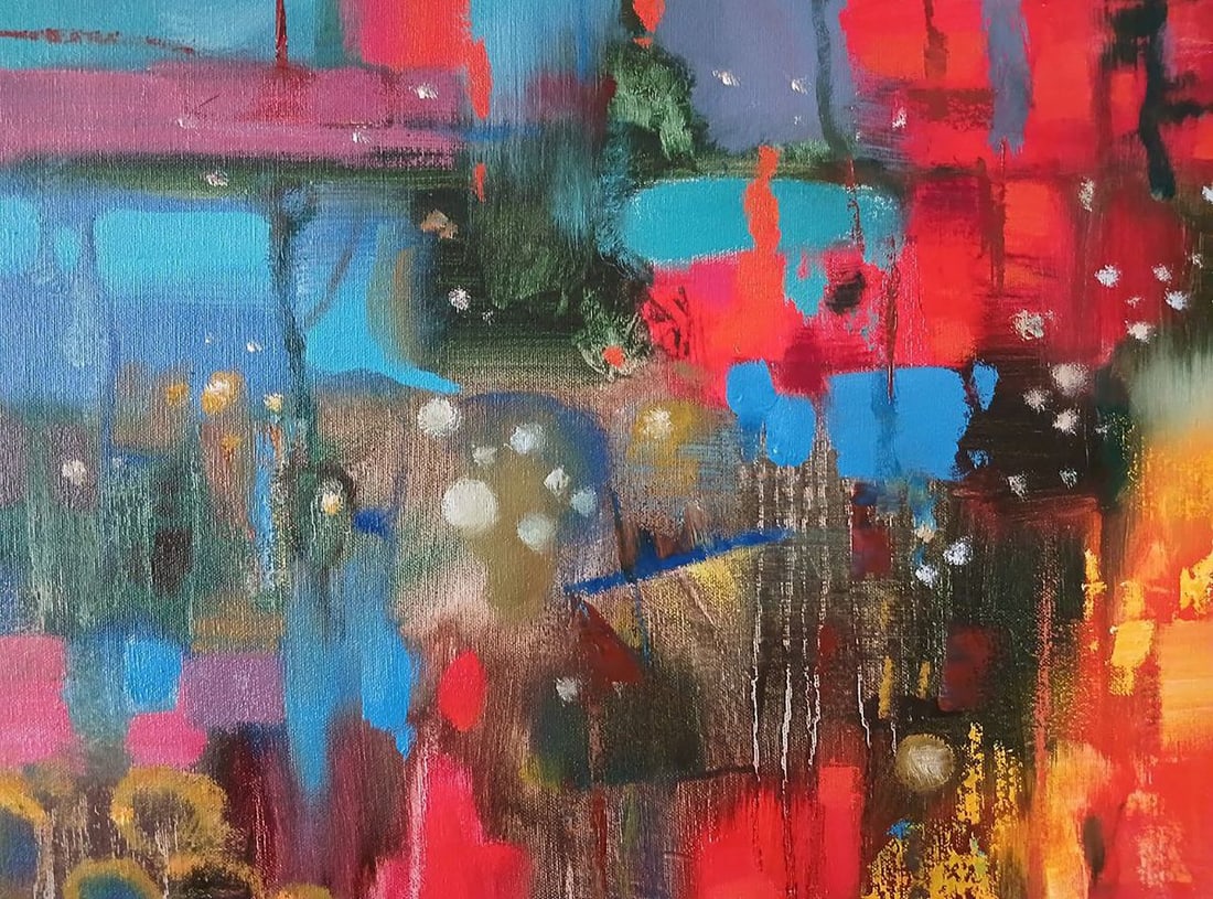 Abstract oil painting Cantata Anatoly Tarabanov - 4