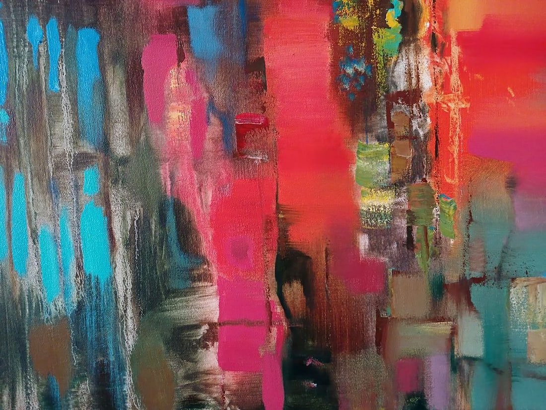 Abstract oil painting Cantata Anatoly Tarabanov - 7