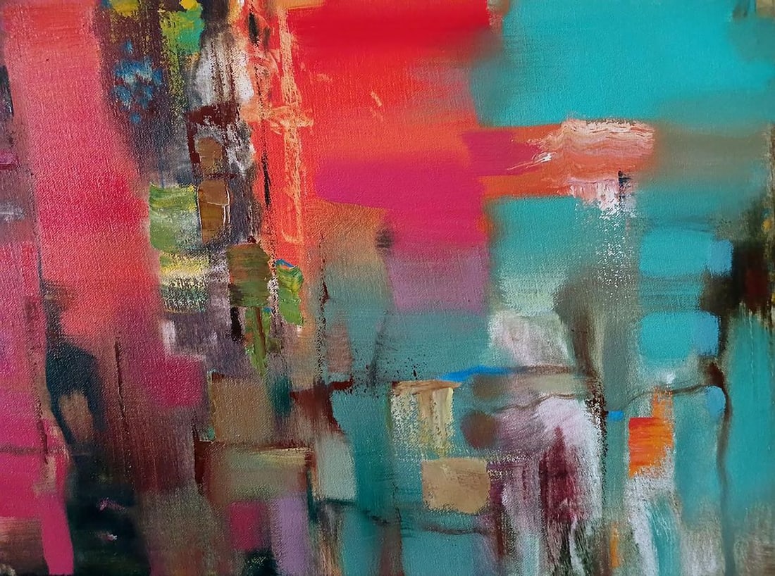 Abstract oil painting Cantata Anatoly Tarabanov - 8