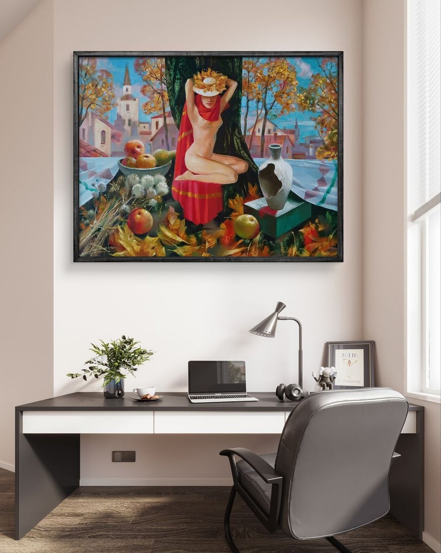 Abstract oil painting Golden autumn Anatoly Tarabanov - 2