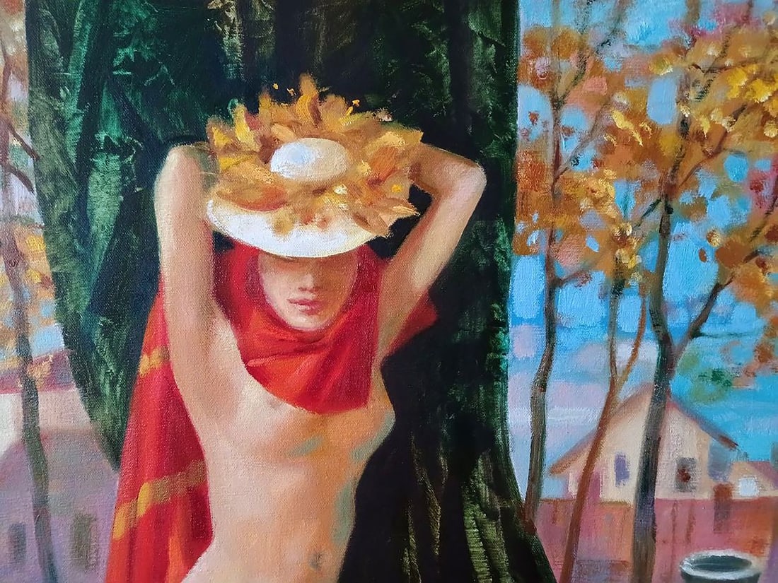 Abstract oil painting Golden autumn Anatoly Tarabanov - 5