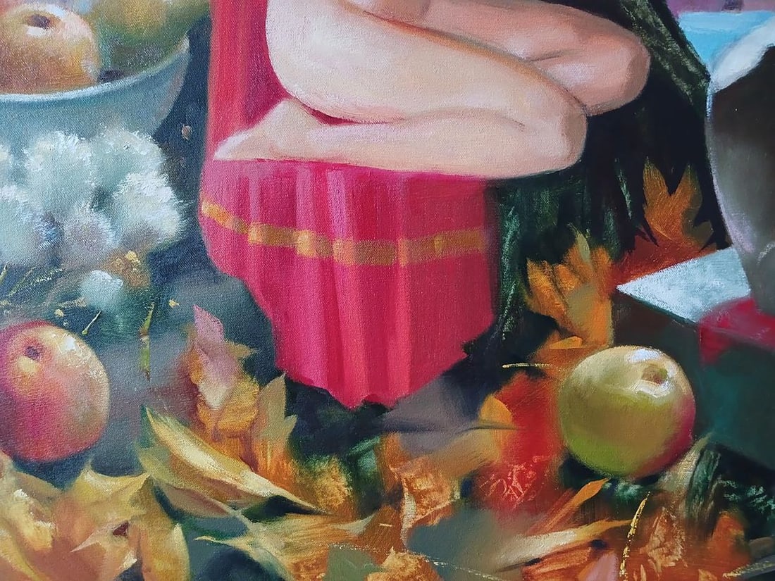 Abstract oil painting Golden autumn Anatoly Tarabanov - 8