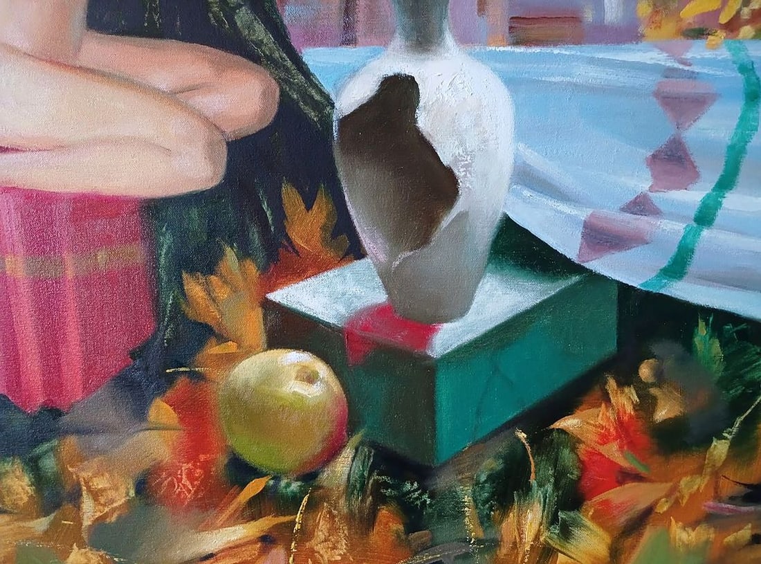 Abstract oil painting Golden autumn Anatoly Tarabanov - 9