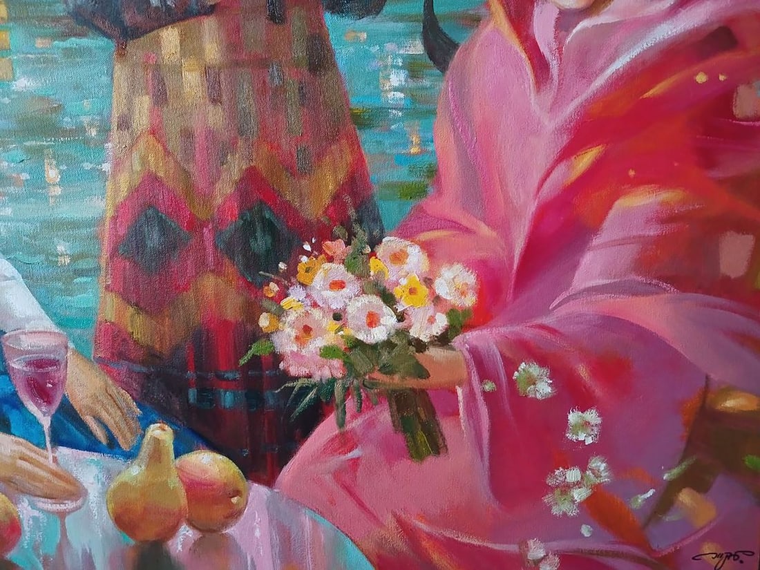 Abstract oil painting Carnival in Venice Anatoly Tarabanov - 11