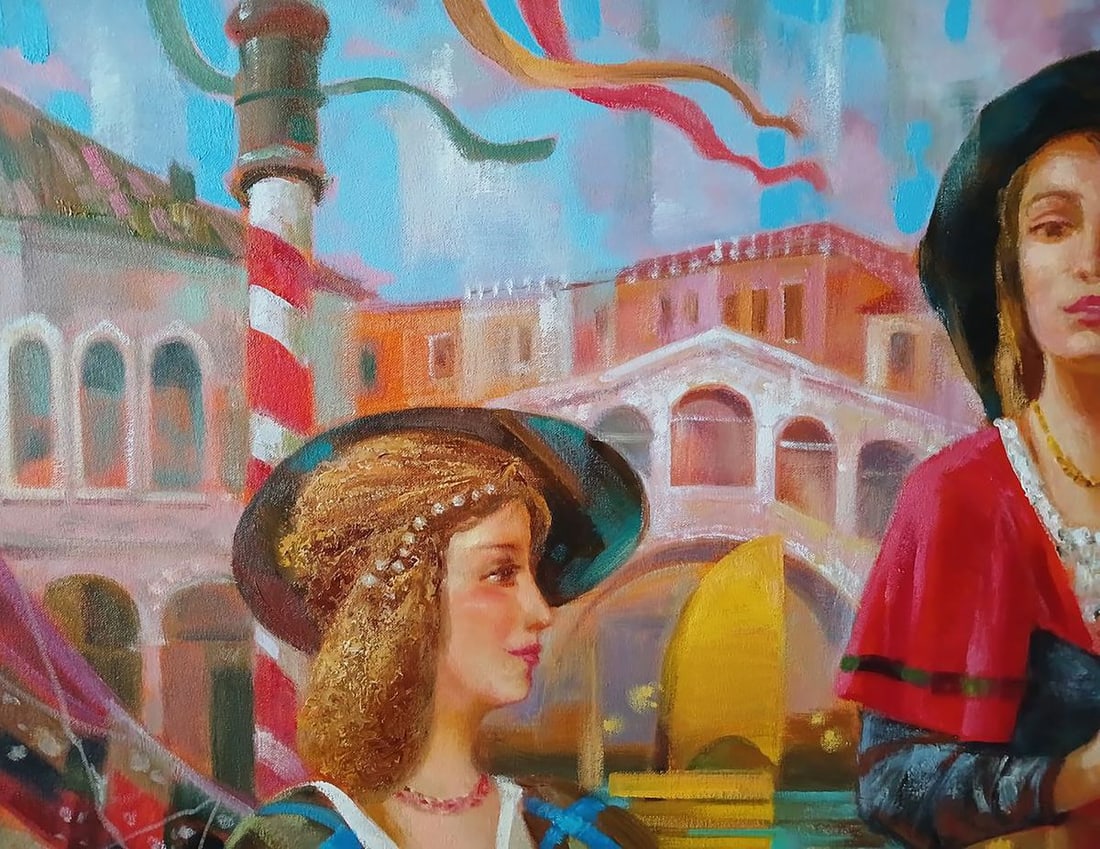 Abstract oil painting Carnival in Venice Anatoly Tarabanov - 4