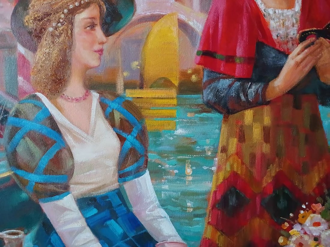 Abstract oil painting Carnival in Venice Anatoly Tarabanov - 7