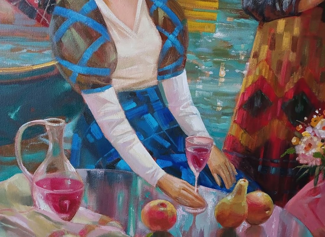 Abstract oil painting Carnival in Venice Anatoly Tarabanov - 9