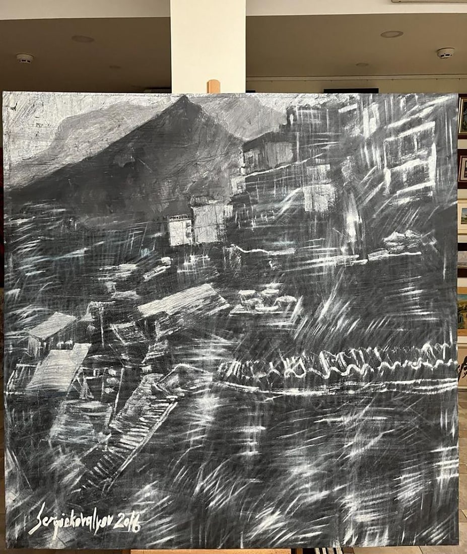 Oil painting City Twilight Serhiy Kovalev - 14