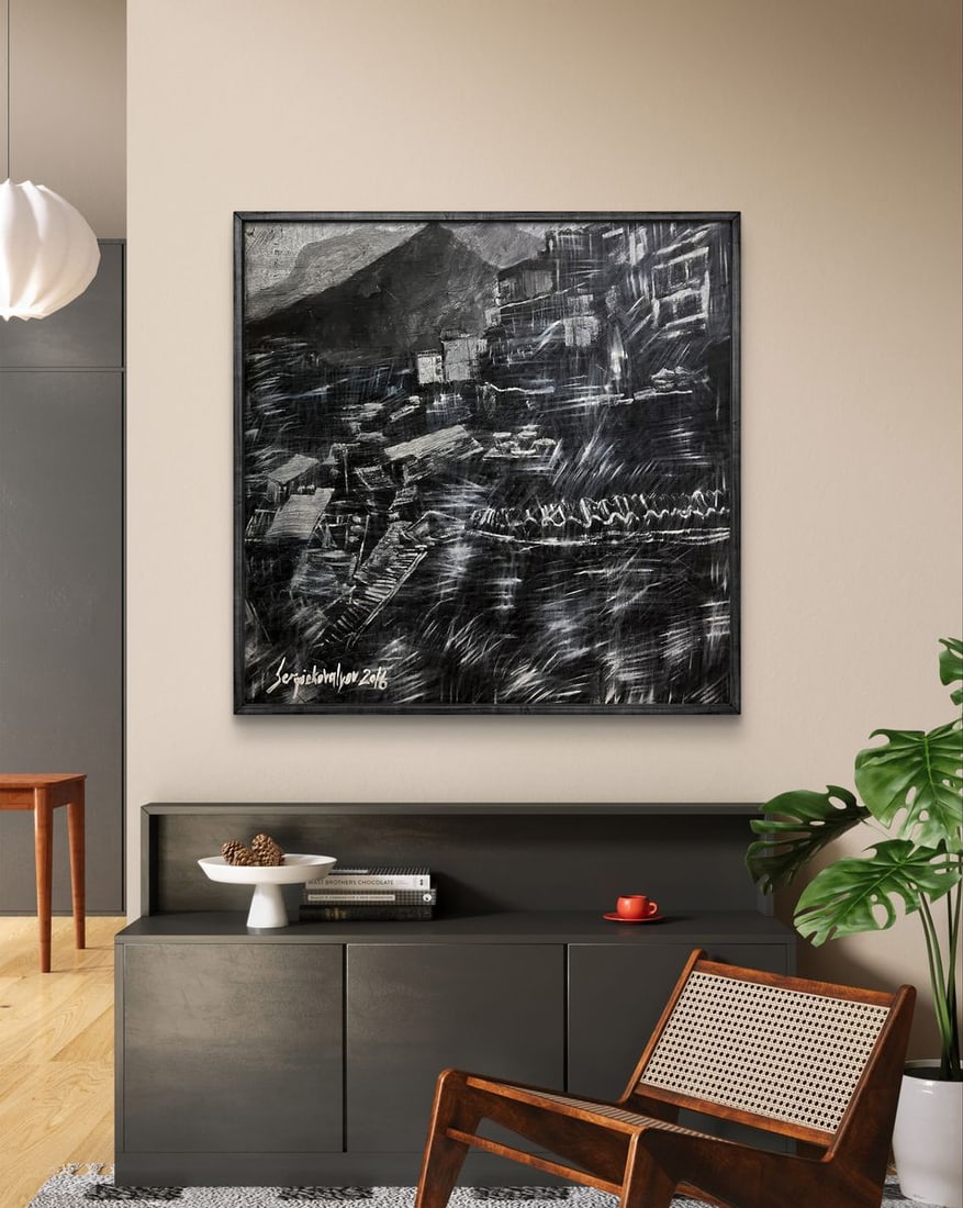 Oil painting City Twilight Serhiy Kovalev - 2