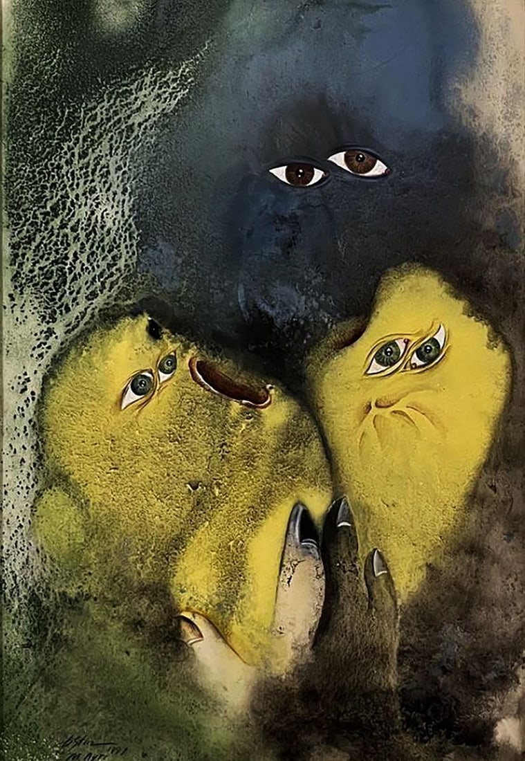 Watercolor painting Creatures close to us in terms of views Dmytro Startsev (1 of 8)