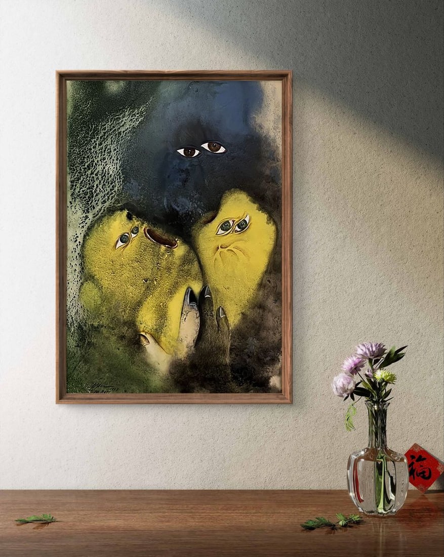 Watercolor painting Creatures close to us in terms of views Dmytro Startsev - 3