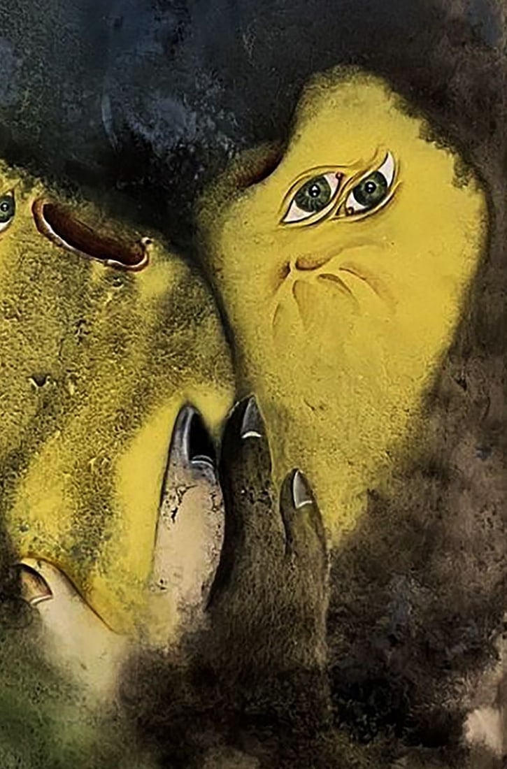 Watercolor painting Creatures close to us in terms of views Dmytro Startsev - 8