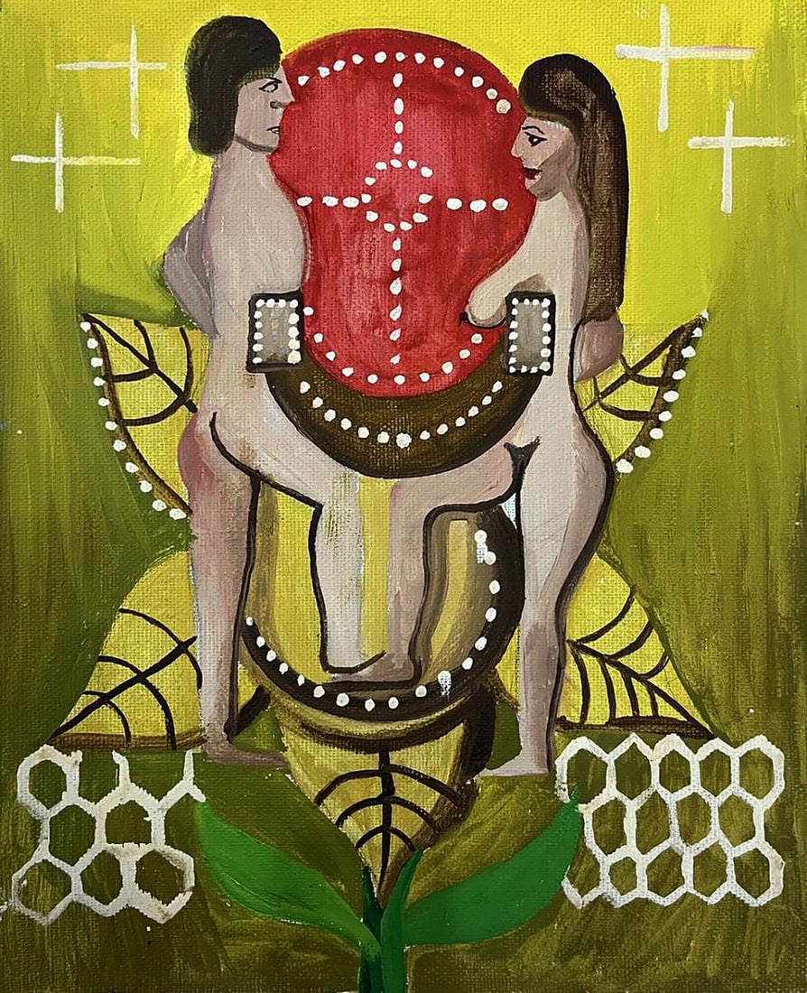 Oil painting Meeting of a couple Eduard Emelyantsev (1 of 7)