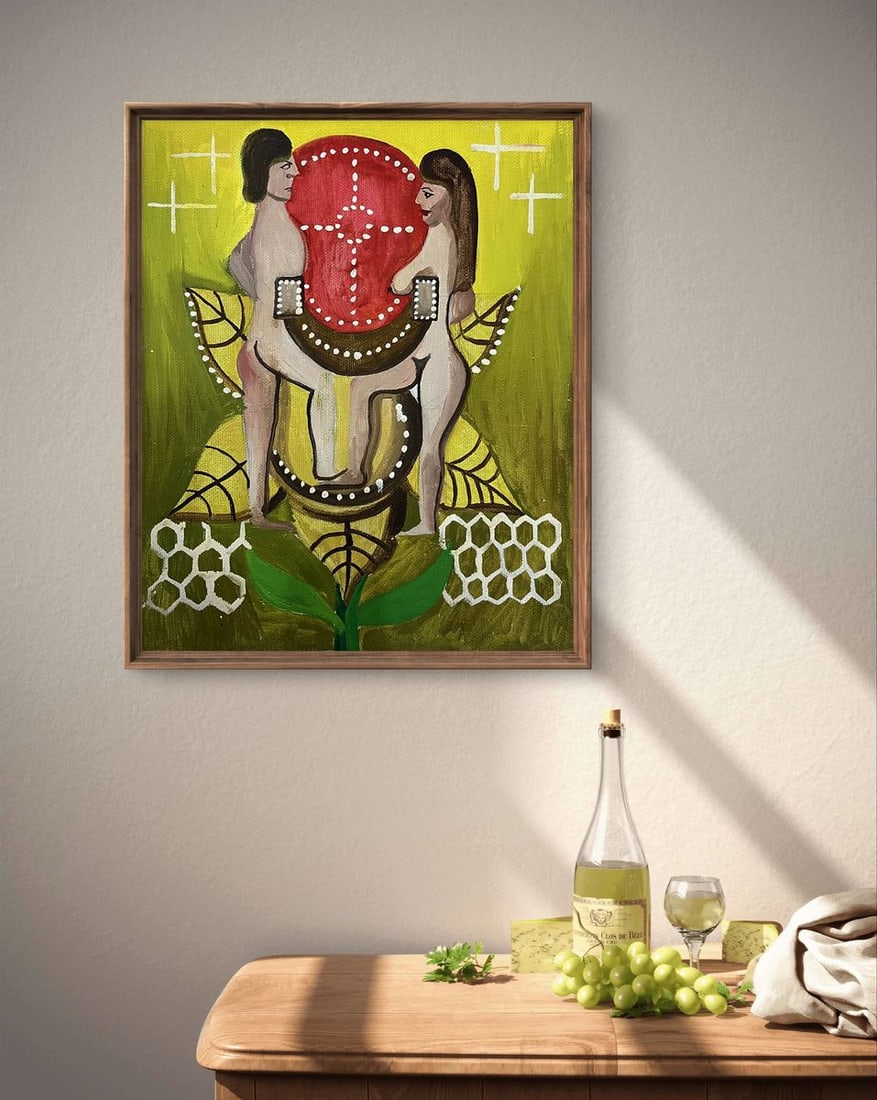 Oil painting Meeting of a couple Eduard Emelyantsev - 2