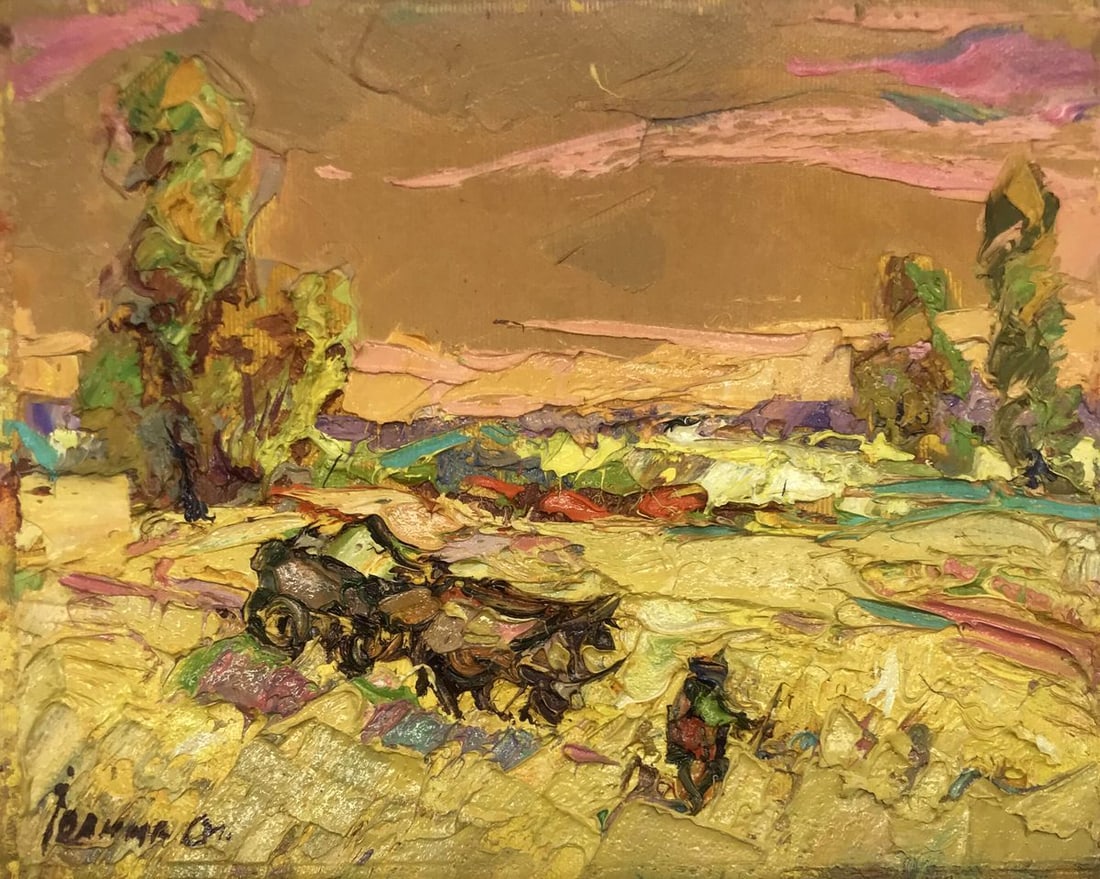 Oil painting The beaten path Kalenyuk Alex (1 of 12)