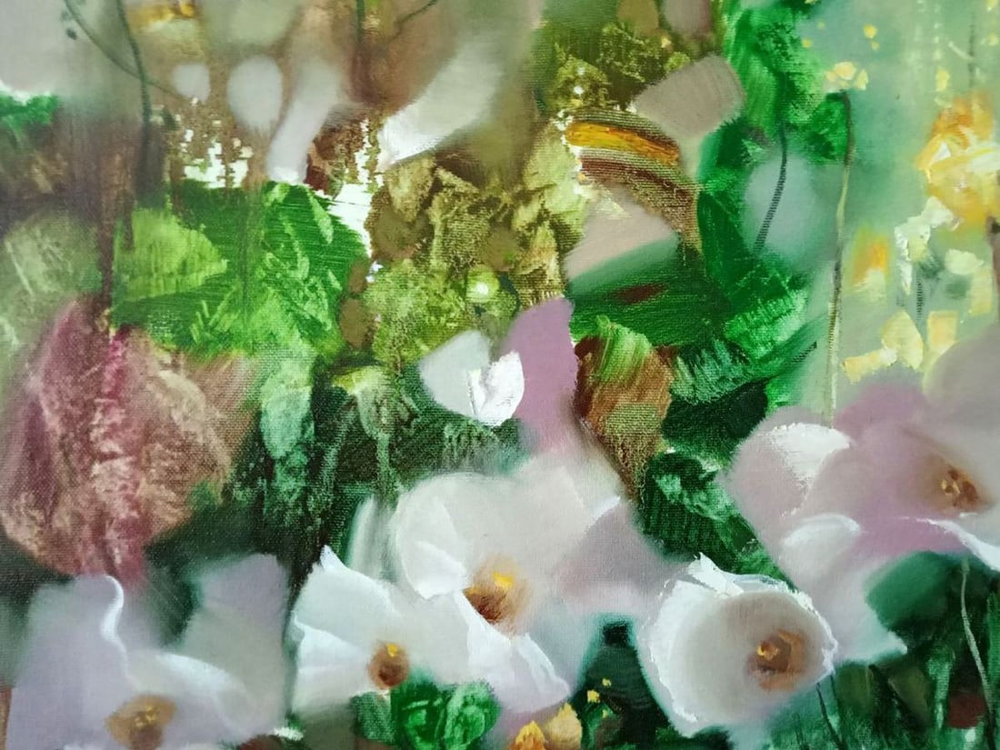 Abstract oil painting Sunny bouquet Borisovich Tarabanov - 3