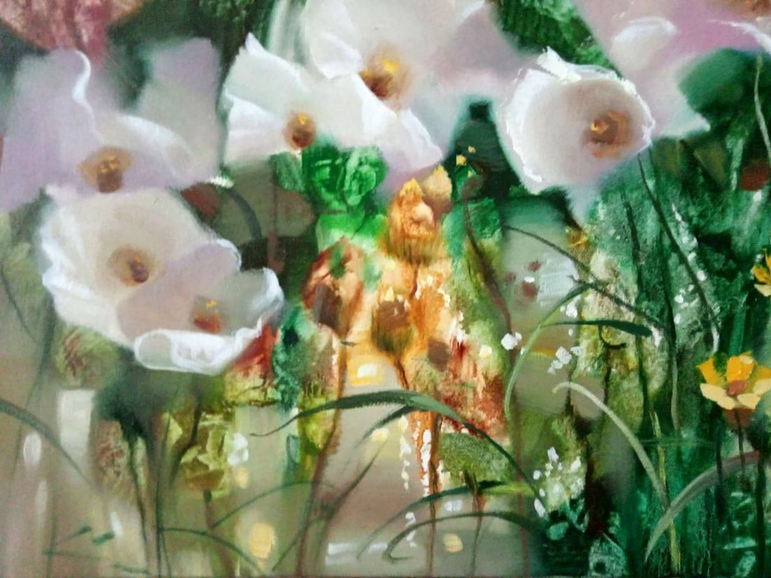 Abstract oil painting Sunny bouquet Borisovich Tarabanov - 4