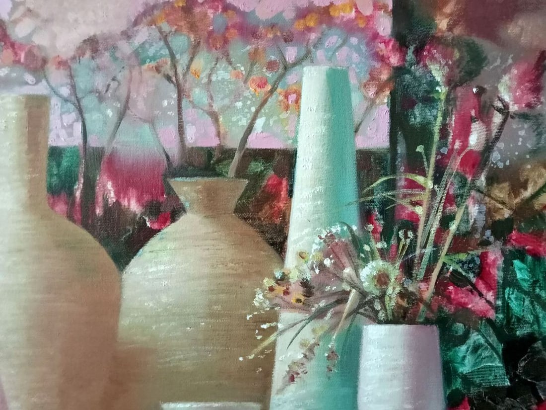 Abstract oil painting Autumn still life Borisovich Tarabanov - 3