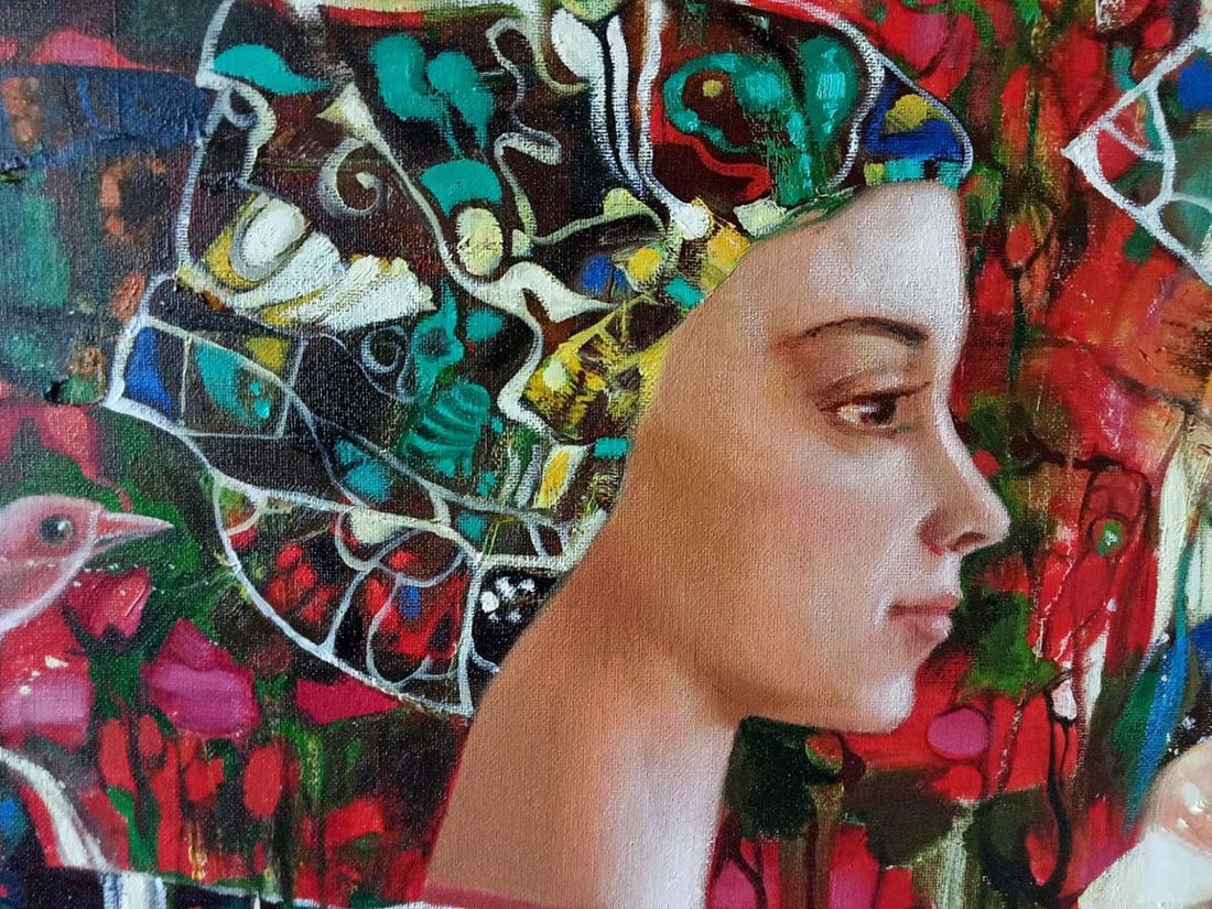 Abstract oil painting Strawberry ice cream Anatoly Borisovich Tarabanov - 6