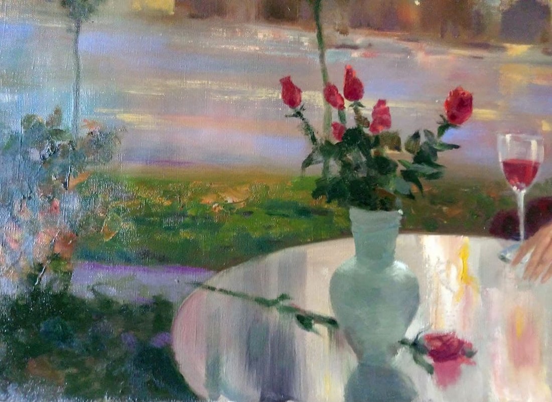 Oil painting Night city Anatoly Borisovich Tarabanov - 4