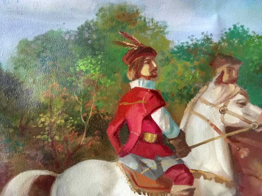 Oil painting Hunting Anatoly Borisovich Tarabanov - 2