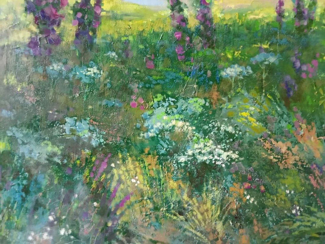Oil painting Summer meadow Anatoly Borisovich Tarabanov - 3