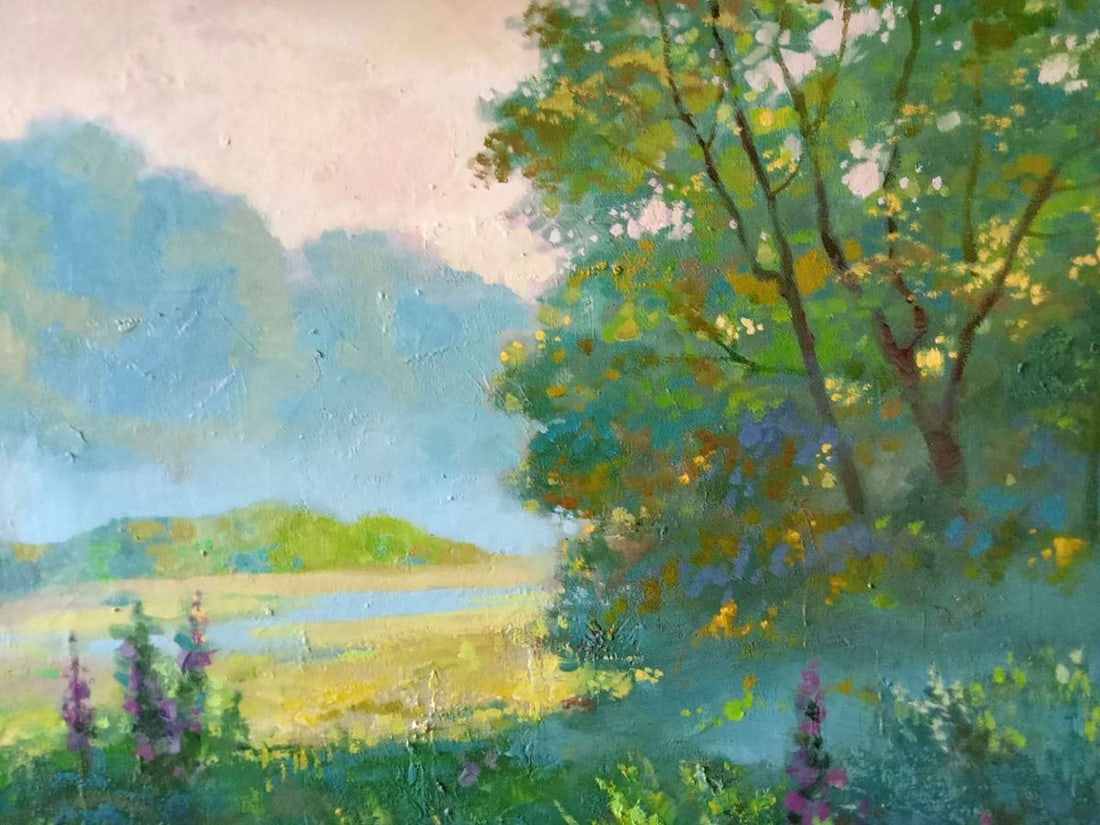 Oil painting Summer meadow Anatoly Borisovich Tarabanov - 6
