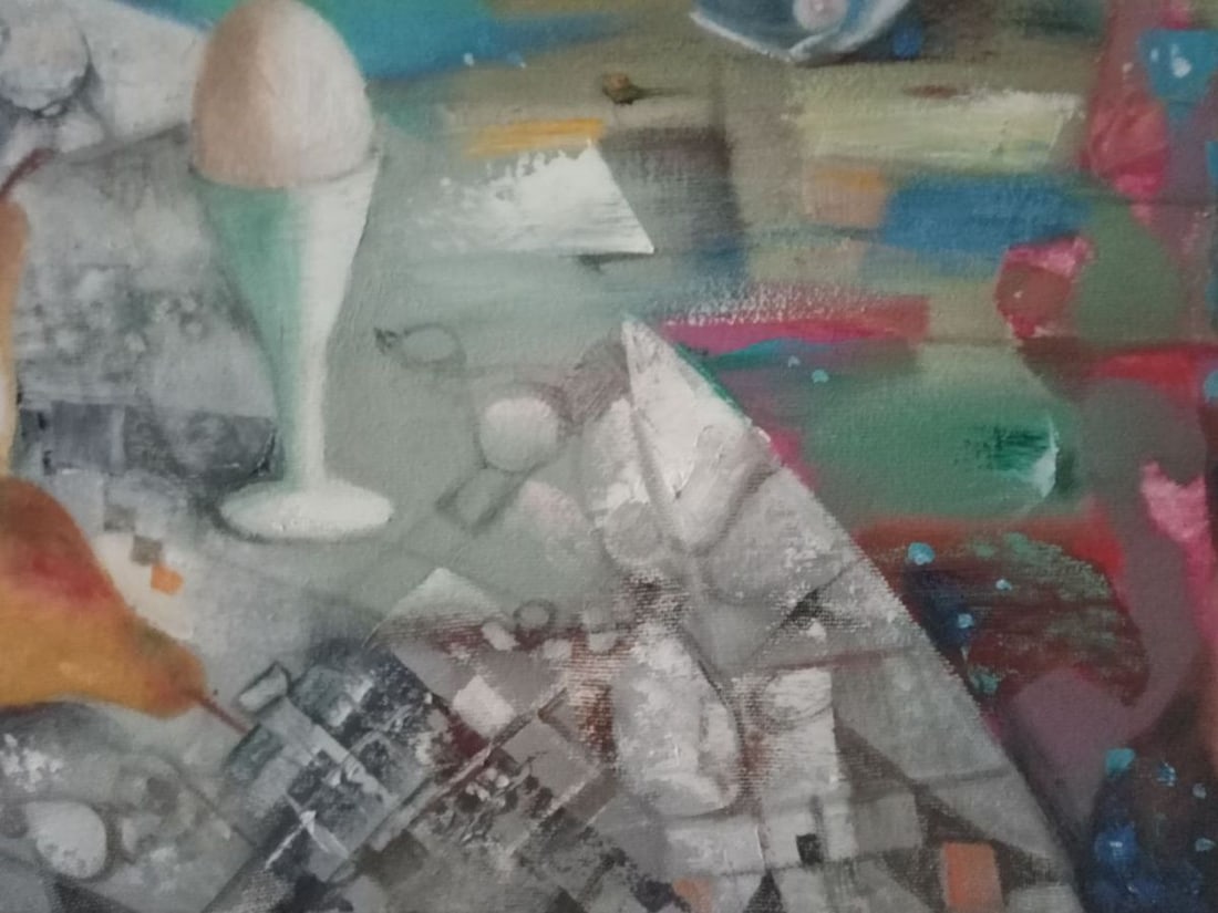 Oil painting Still life with fish Anatoly Borisovich Tarabanov - 5