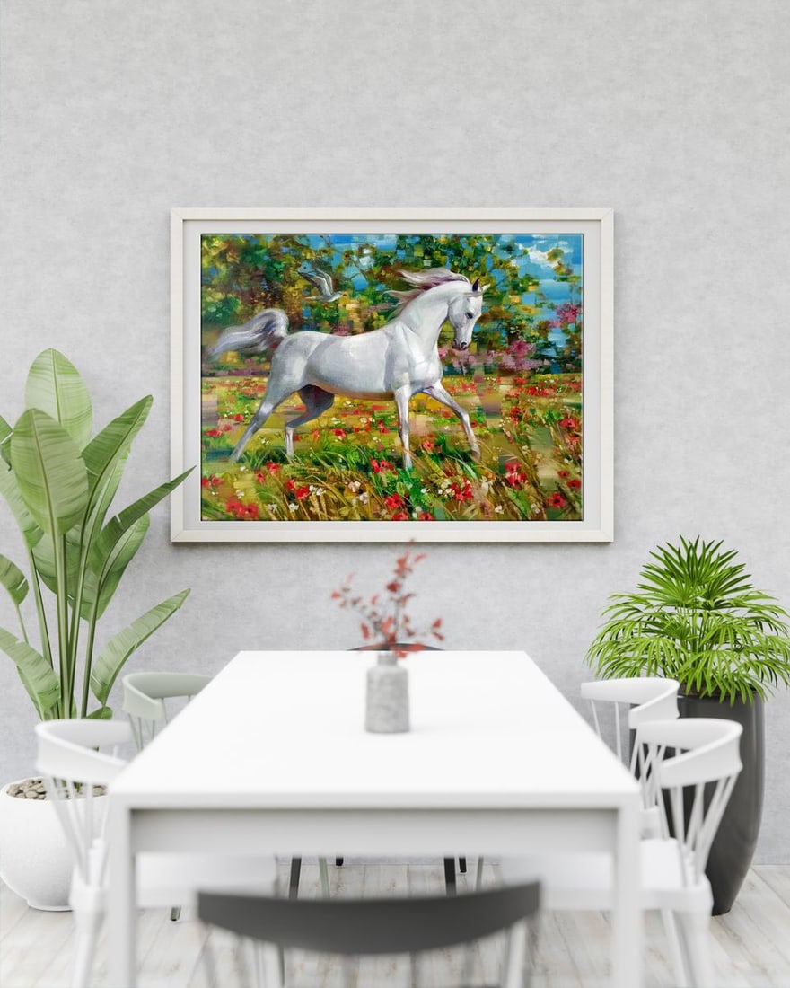 Abstract oil painting Wind in the mane Anatoly Borisovich Tarabanov - 3