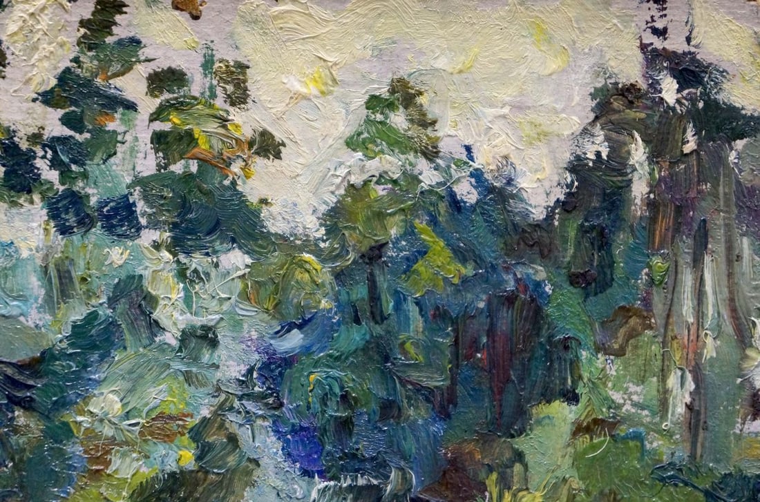 Oil painting In the woods - 3