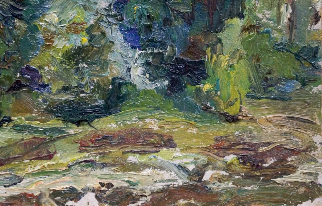 Oil painting In the woods - 5