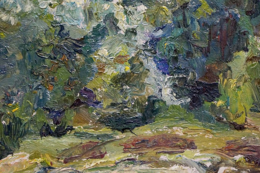 Oil painting In the woods - 6