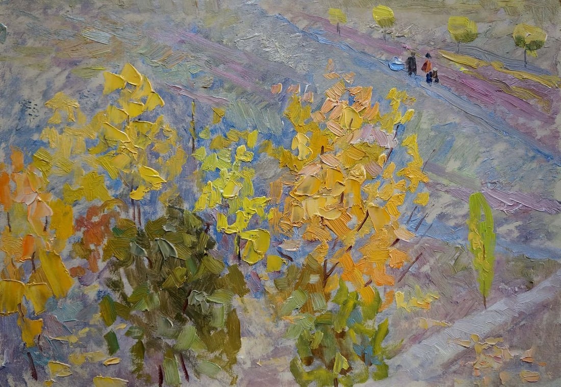 Oil painting Walk in the park Zlyden' Yuriy Fedorovich (1 of 8)