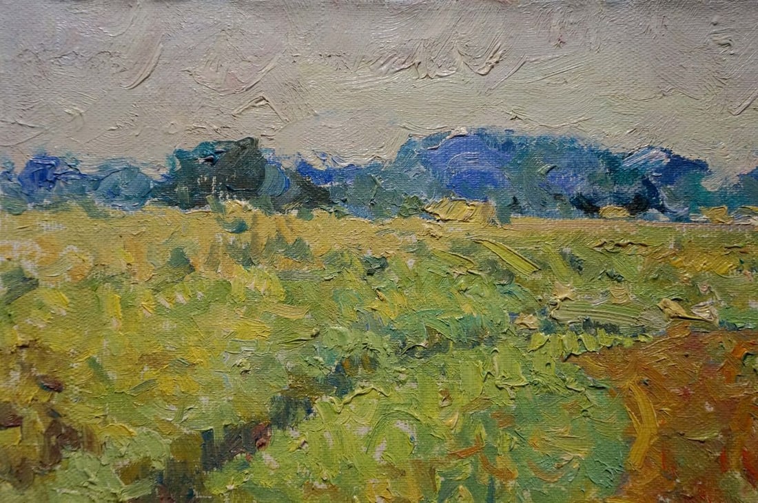 Oil painting Field landscape Sevastyanov Viktor Grigorievich - 3