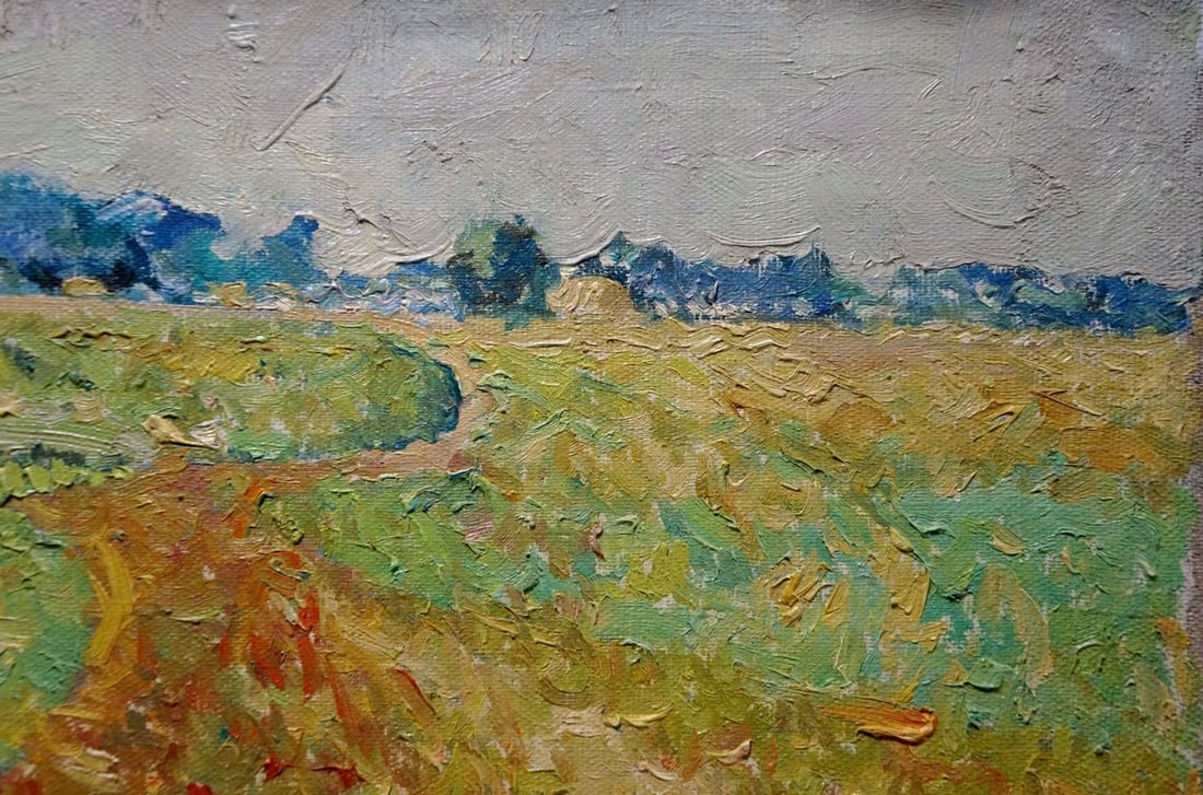 Oil painting Field landscape Sevastyanov Viktor Grigorievich - 4