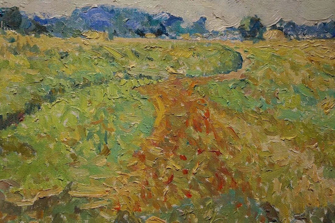 Oil painting Field landscape Sevastyanov Viktor Grigorievich - 6