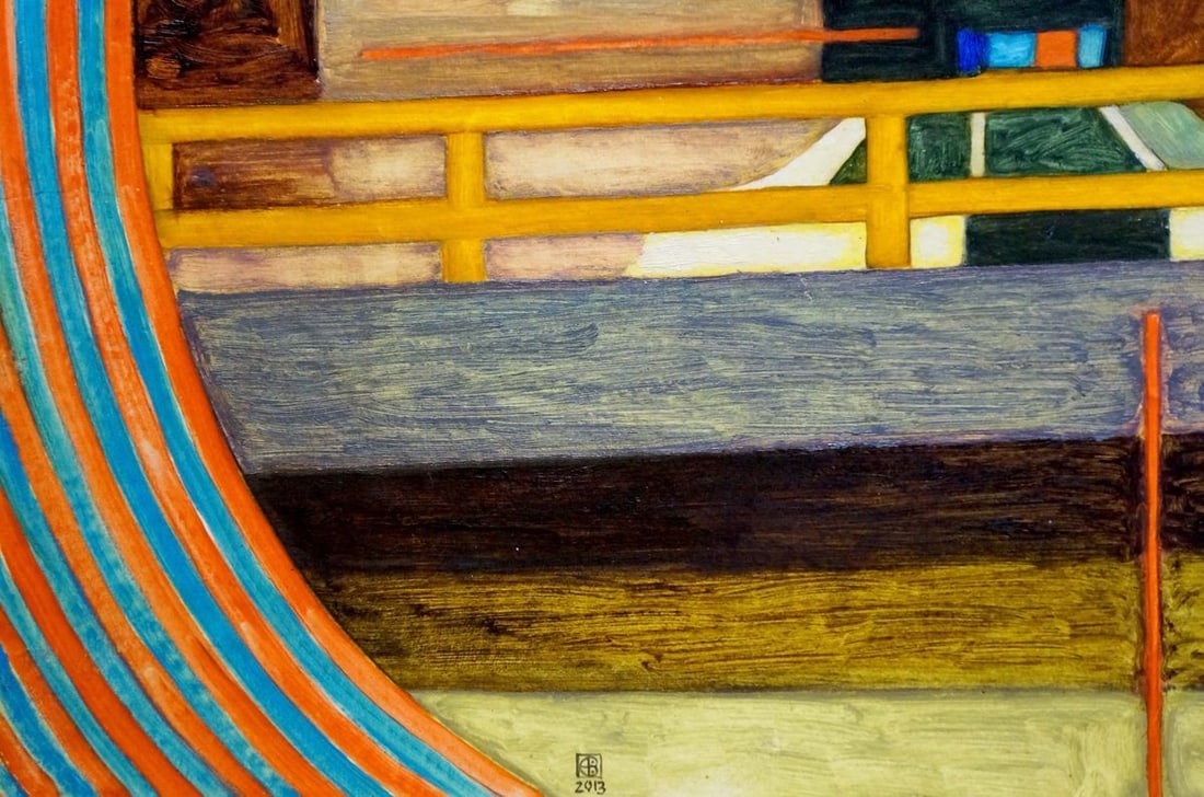 Abstract oil painting Care Pitsykevych Eugene - 2