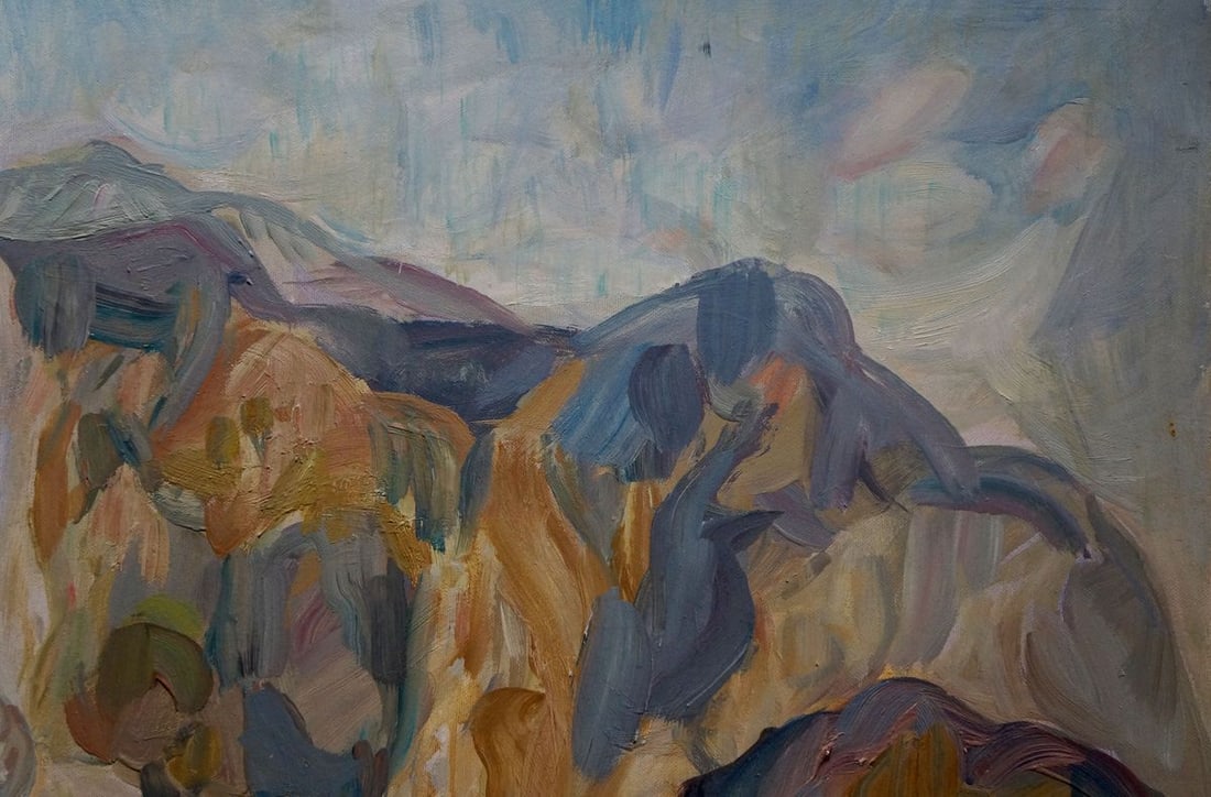 Oil painting Village life Limar Anatoly Pavlovich - 6