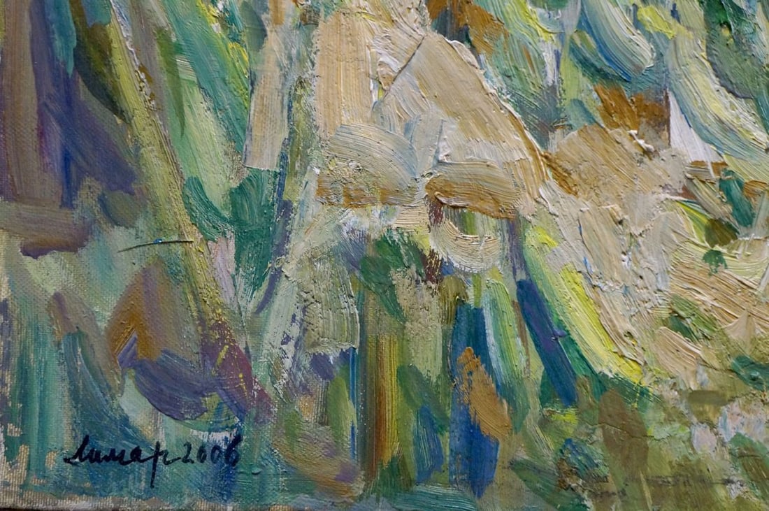 Oil painting Village life Limar Anatoly Pavlovich - 7