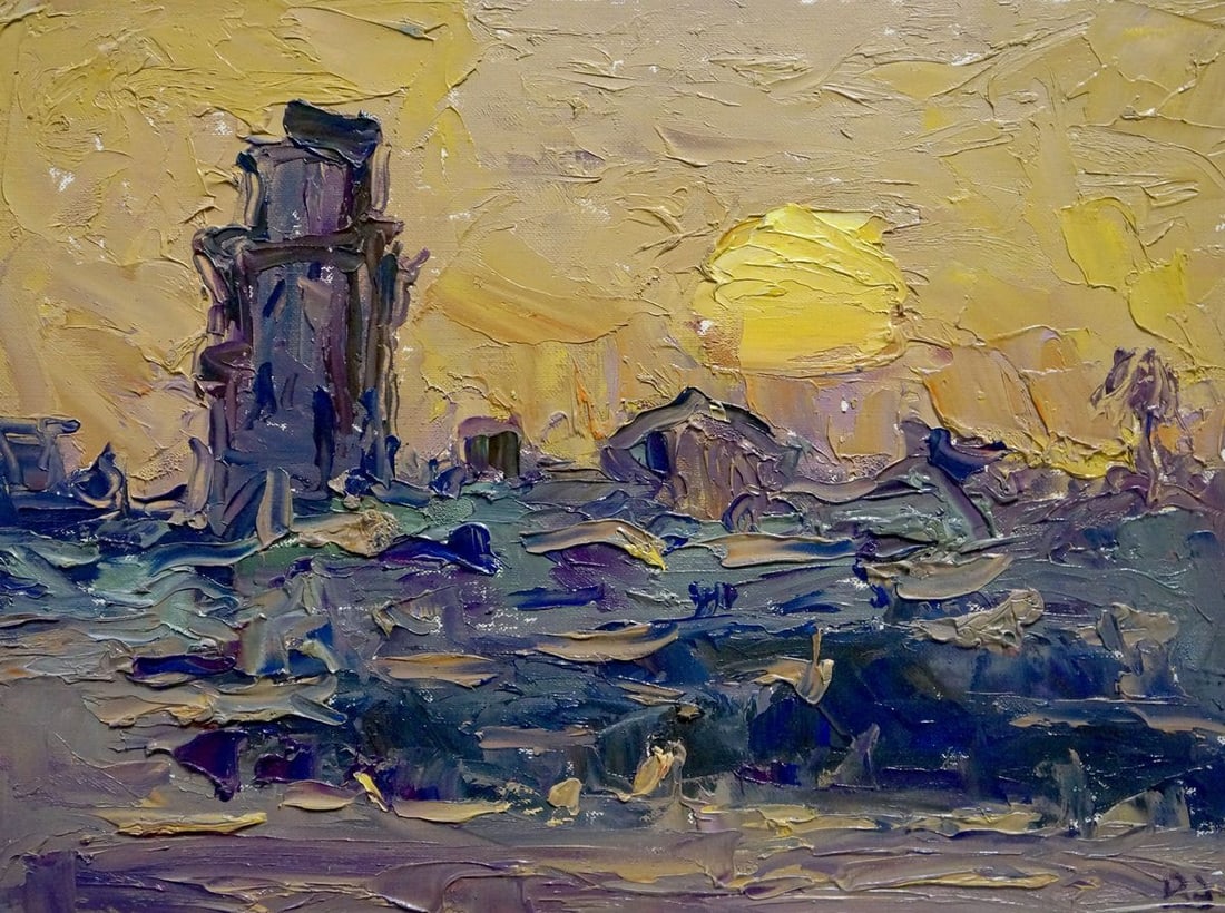 Oil painting Sunset Endeberya Victor (1 of 8)